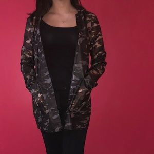 Zara transparent army camo rain jacket